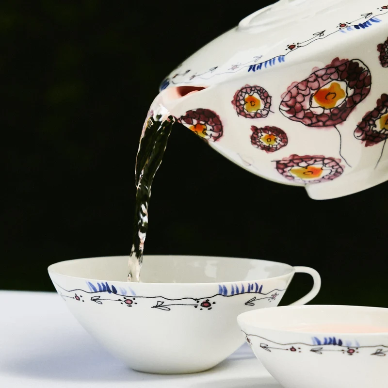 Serax Midnight Flowers Tea Pot