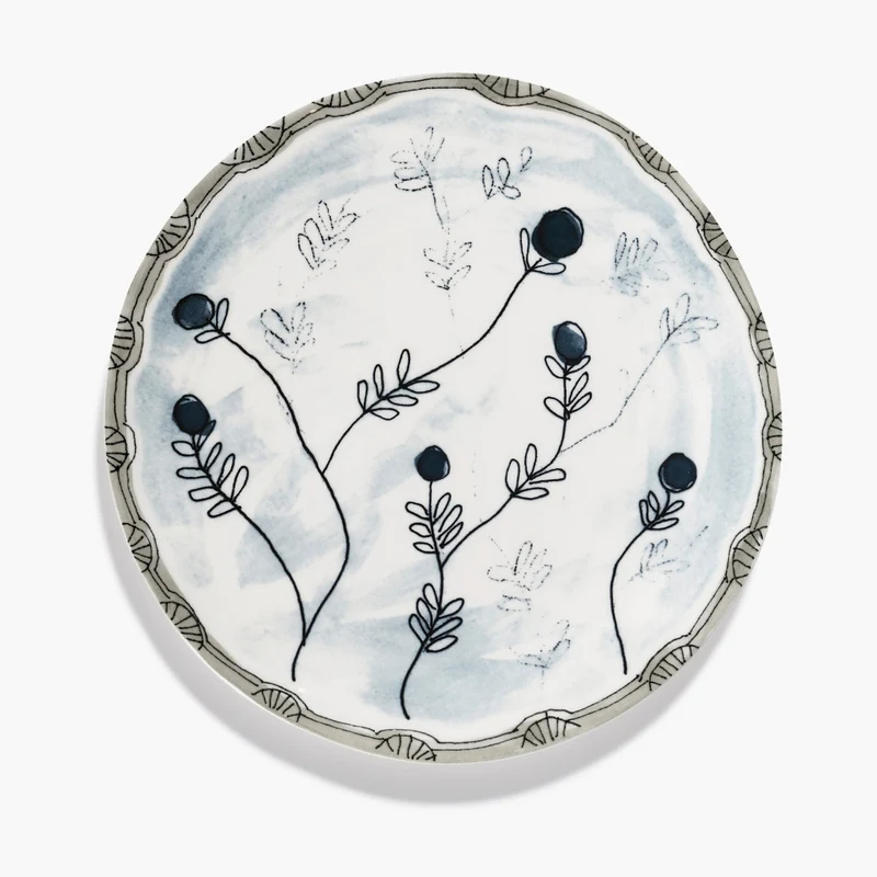 Serax Midnight Flowers Starter Plate
