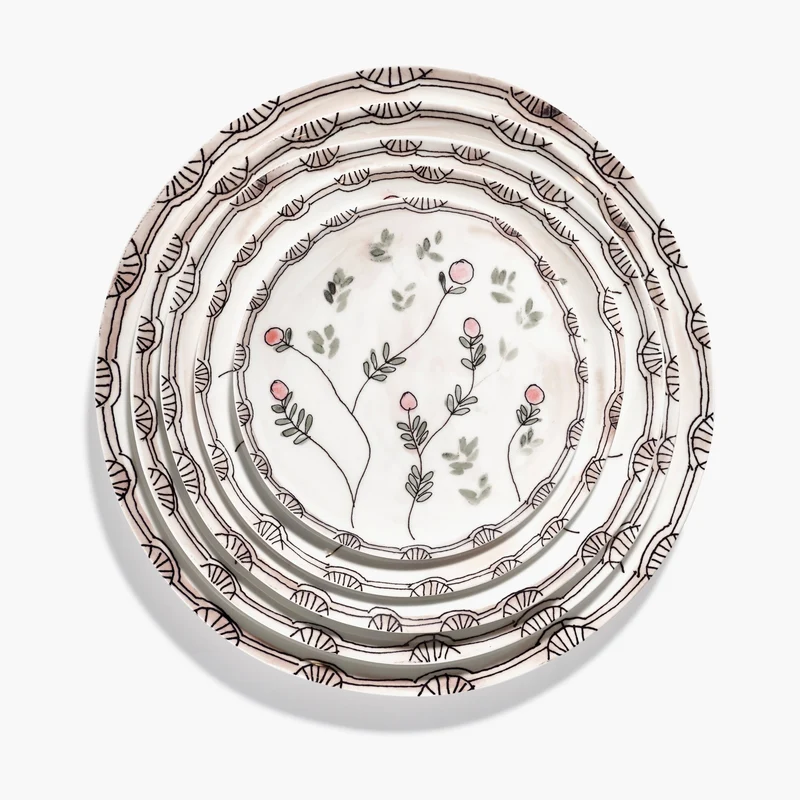 Serax Midnight Flowers Starter Plate
