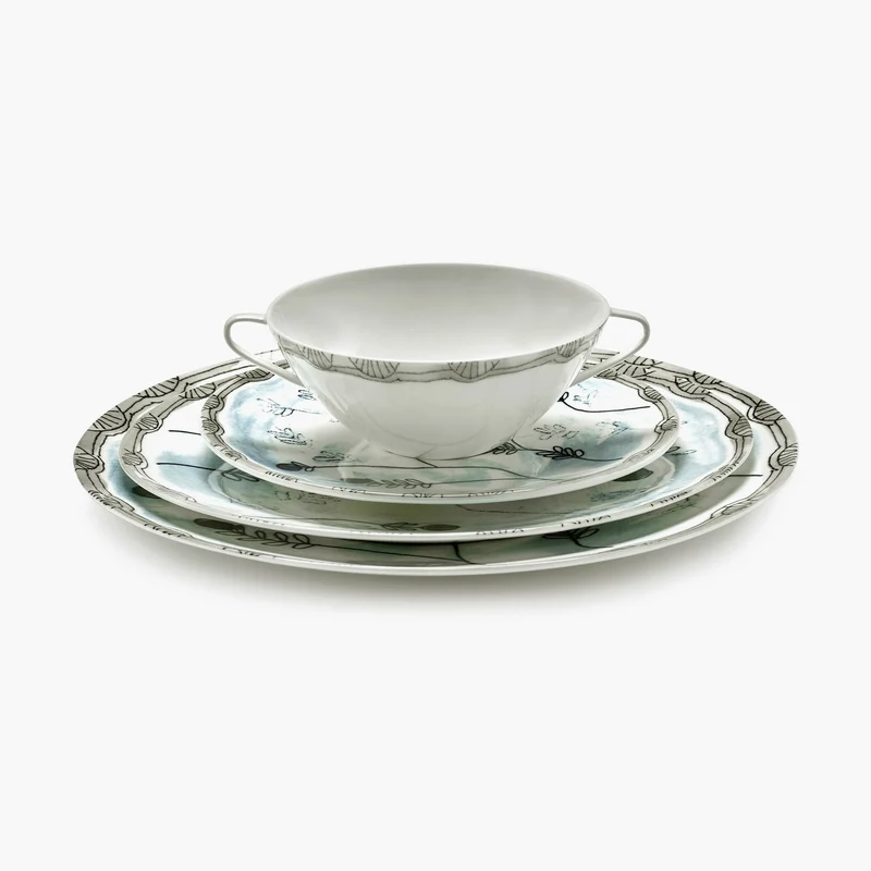 Serax Midnight Flowers Starter Plate