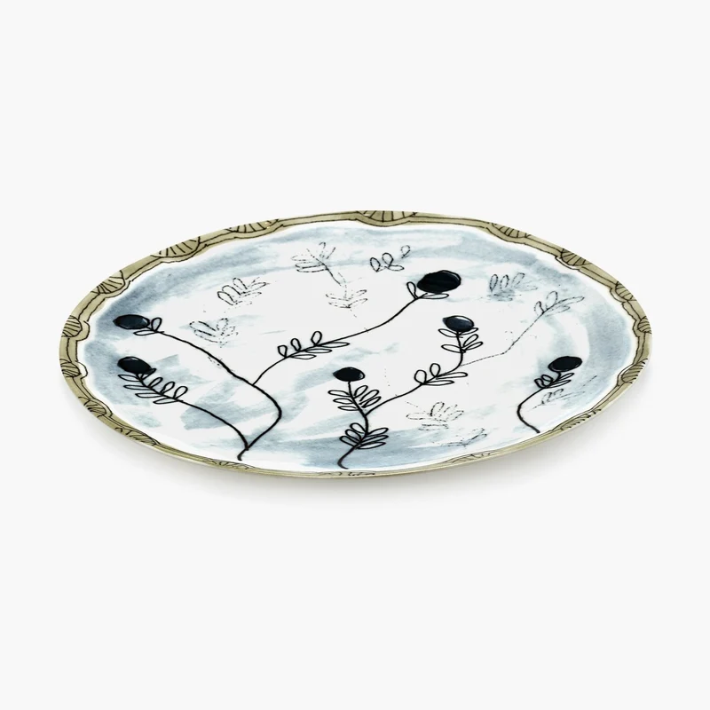 Serax Midnight Flowers Starter Plate