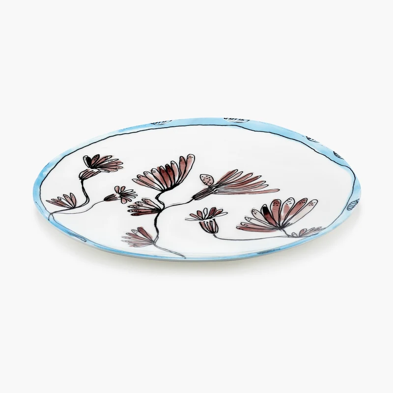Serax Midnight Flowers Serving Plate