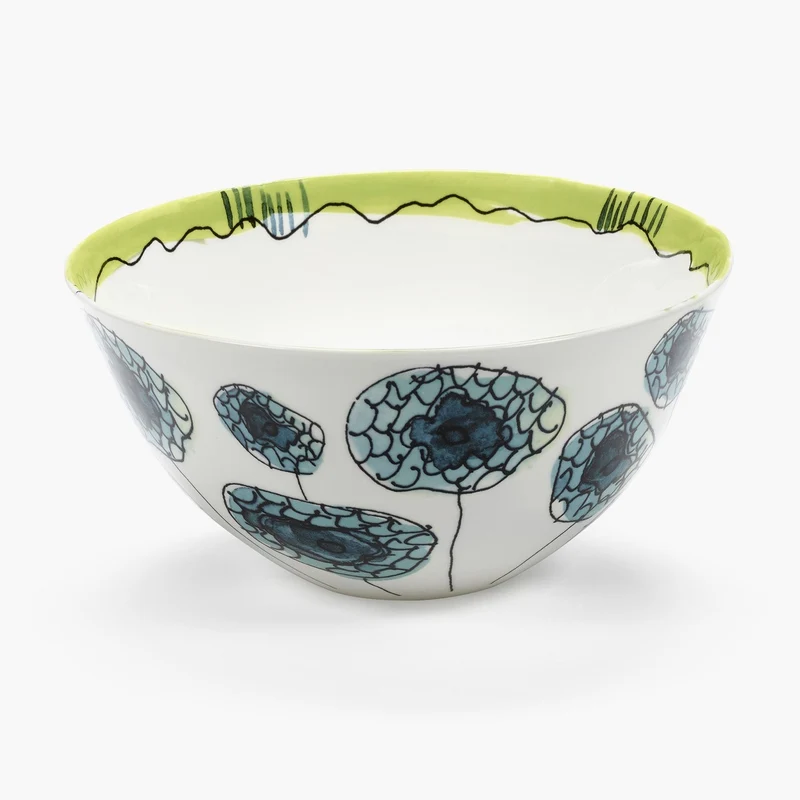 Serax Midnight Flowers Serving Bowl