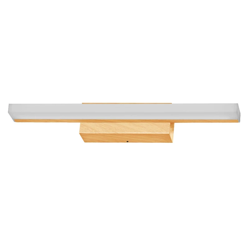 LEDVANCE Orbis miroir lampe miroir, salle de bain, Click-CCT, 6.8W, 40cm, décor bois, IP44
