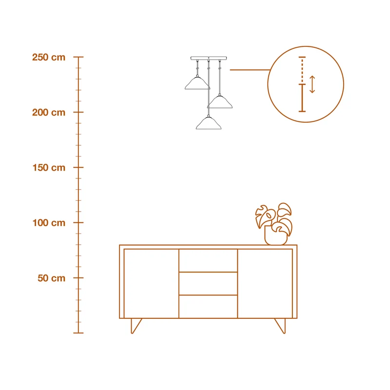 LEDVANCE DECOR Suspension 3-flammes Decor Lotus Leaf blanc, E14