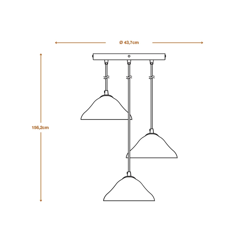 LEDVANCE DECOR Suspension 3-flammes Decor Lotus Leaf blanc, E14