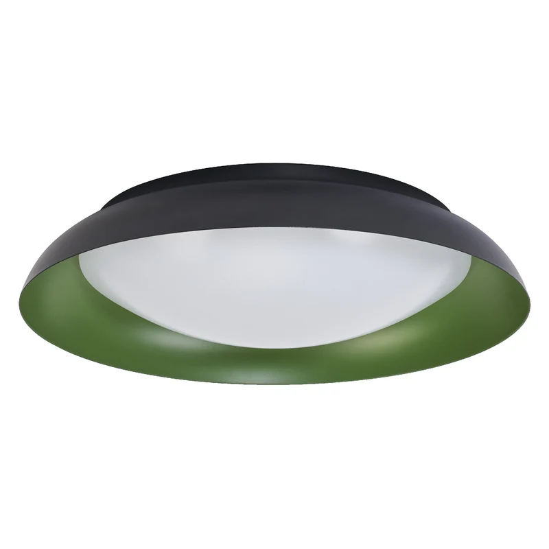 LEDVANCE ORBIS Plafonnier Plate 45W 480mm noir/vert