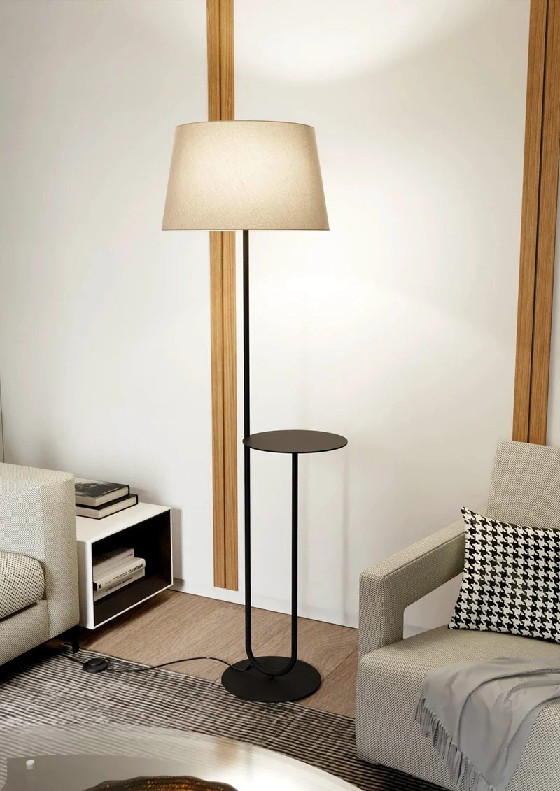 Lampadaire Gris de Salon