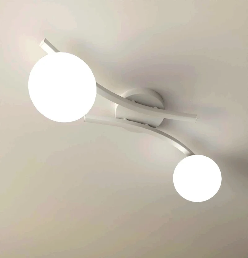 Plafonnier blanc design Salon