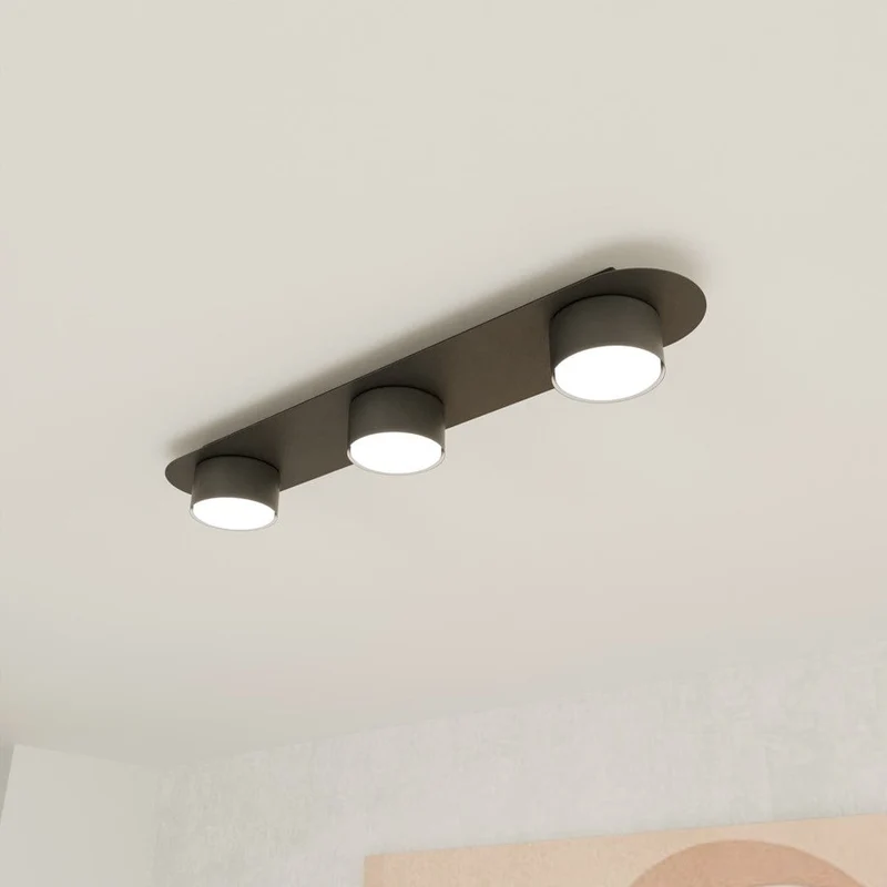 Plafonnier spot bois Salle de Bain
