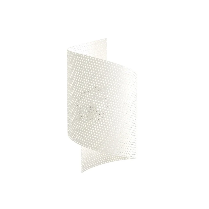 Applique LED spirale noire