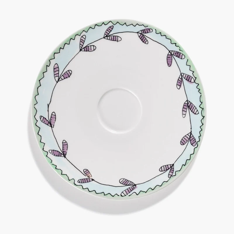 Serax Midnight Flowers Saucer Soup Bowl