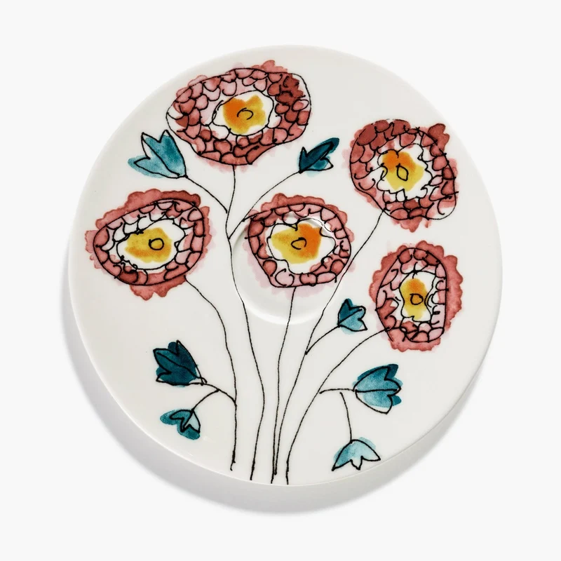 Serax Midnight Flowers Saucer Coffee Cup High
