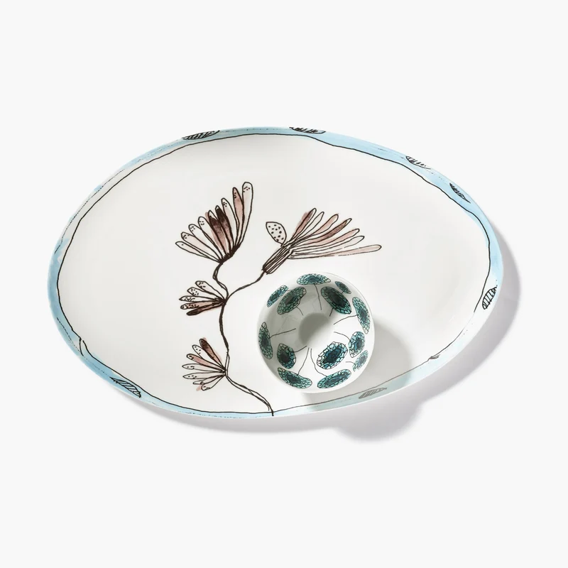 Serax Midnight Flowers Oval Plate °2