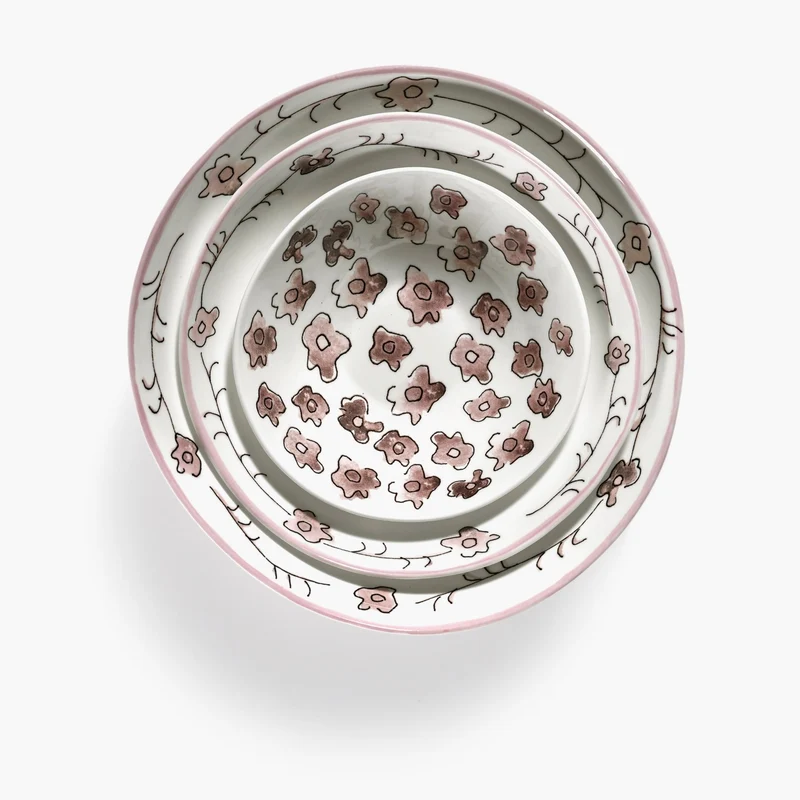 Serax Midnight Flowers Low Bowl