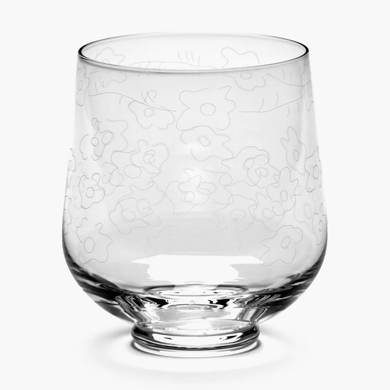 Serax Midnight Flowers Glass