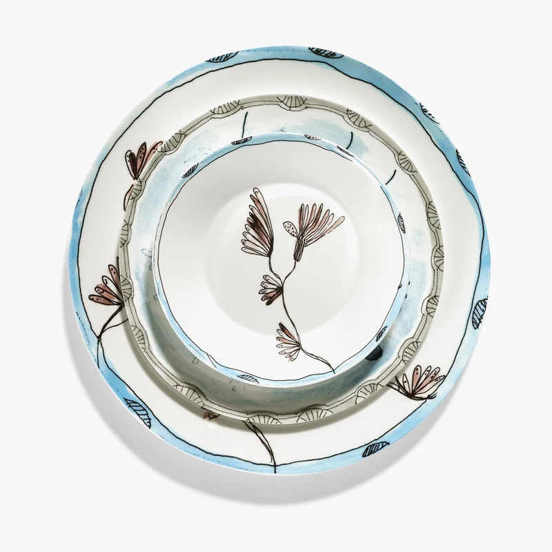 Serax Midnight Flowers Dinner Plate