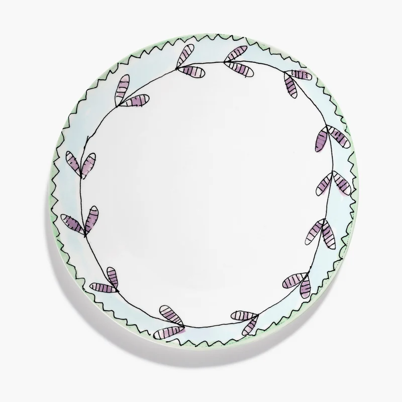 Serax Midnight Flowers Dinner Plate