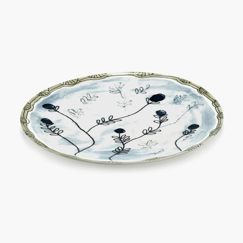 Serax Midnight Flowers Dinner Plate