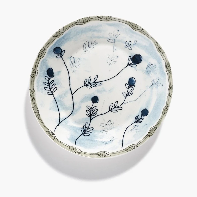 Serax Midnight Flowers Deep Plate
