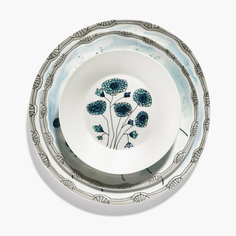 Serax Midnight Flowers Deep Plate