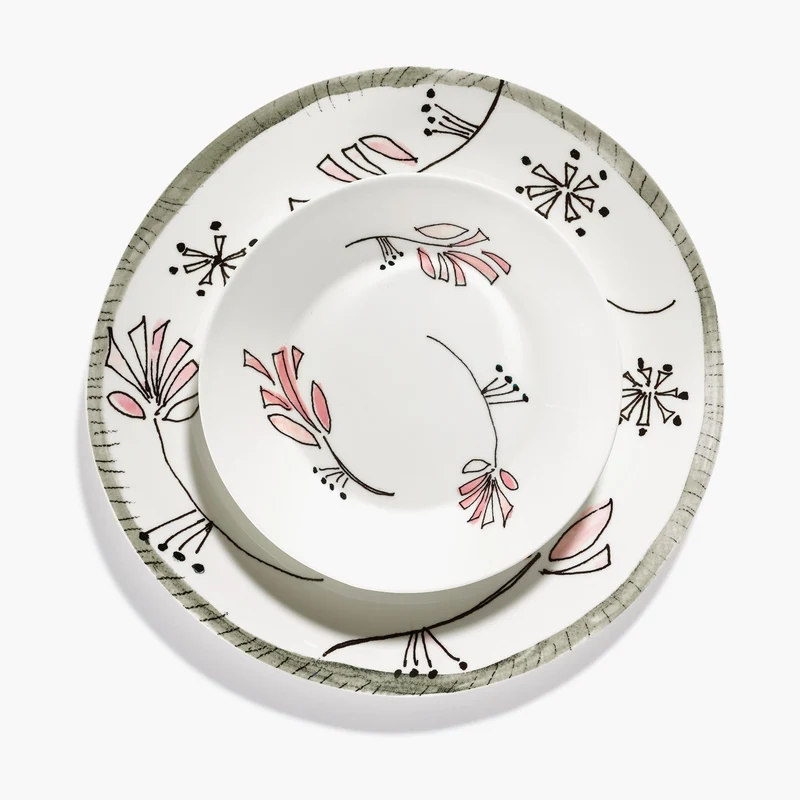 Serax Midnight Flowers Deep Plate