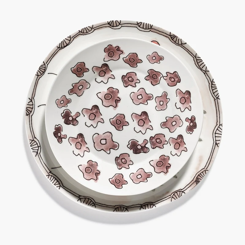 Serax Midnight Flowers Deep Plate