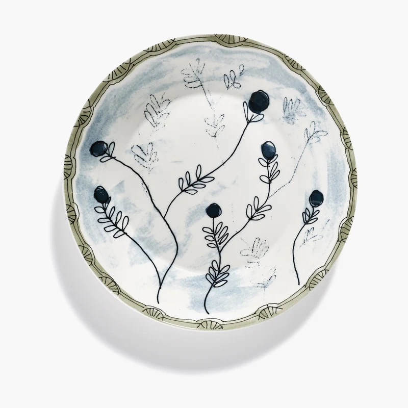 Serax Midnight Flowers Deep Plate