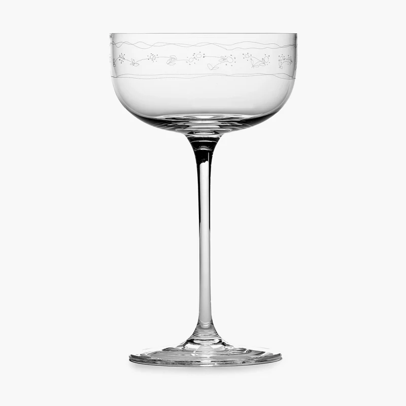 Serax Midnight Flowers Champagne Coupe