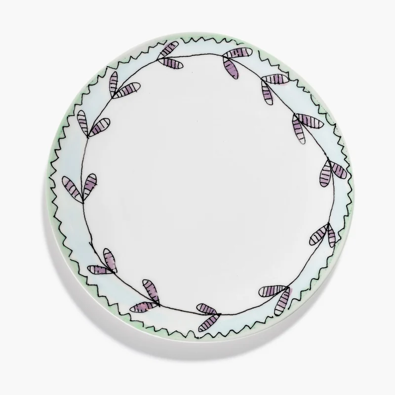 Serax Midnight Flowers Breakfast Plate