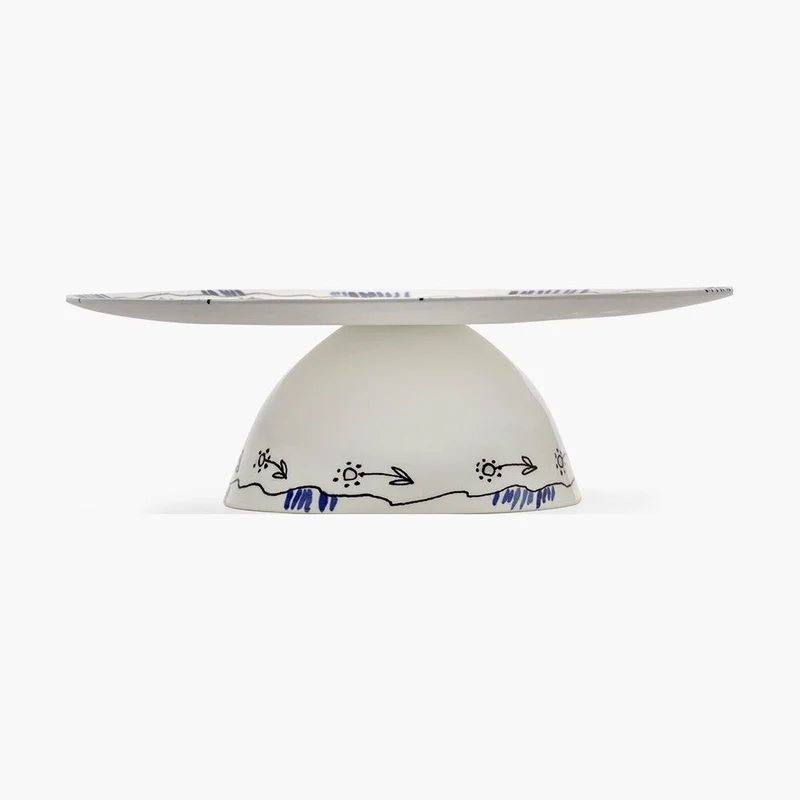 Serax Midnight Flowers Cake Stand
