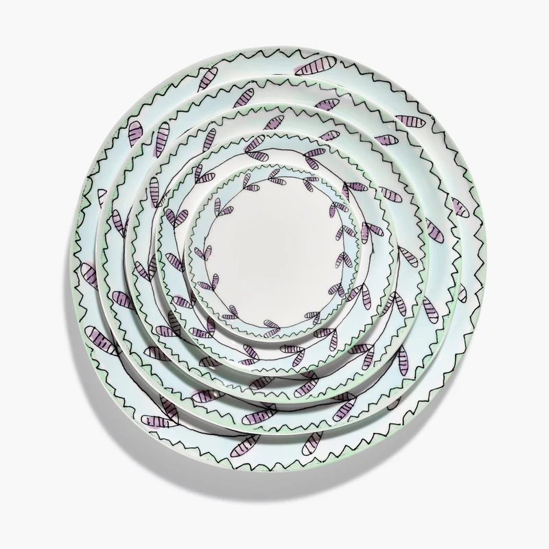 Serax Midnight Flowers Bread Plate