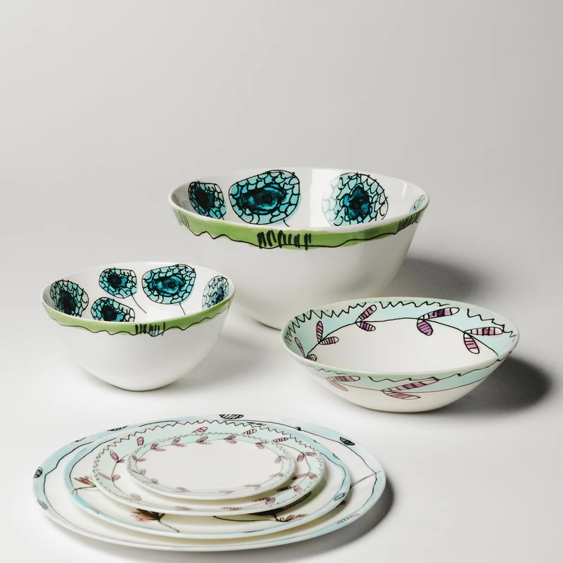 Serax Midnight Flowers Bowl