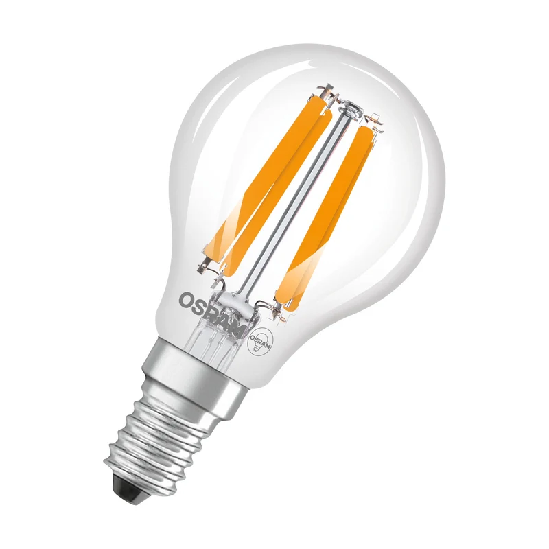 OSRAM lampe mini-boule LED avec filament EEK A, 1.2W, 4000K, blanc froid, E14