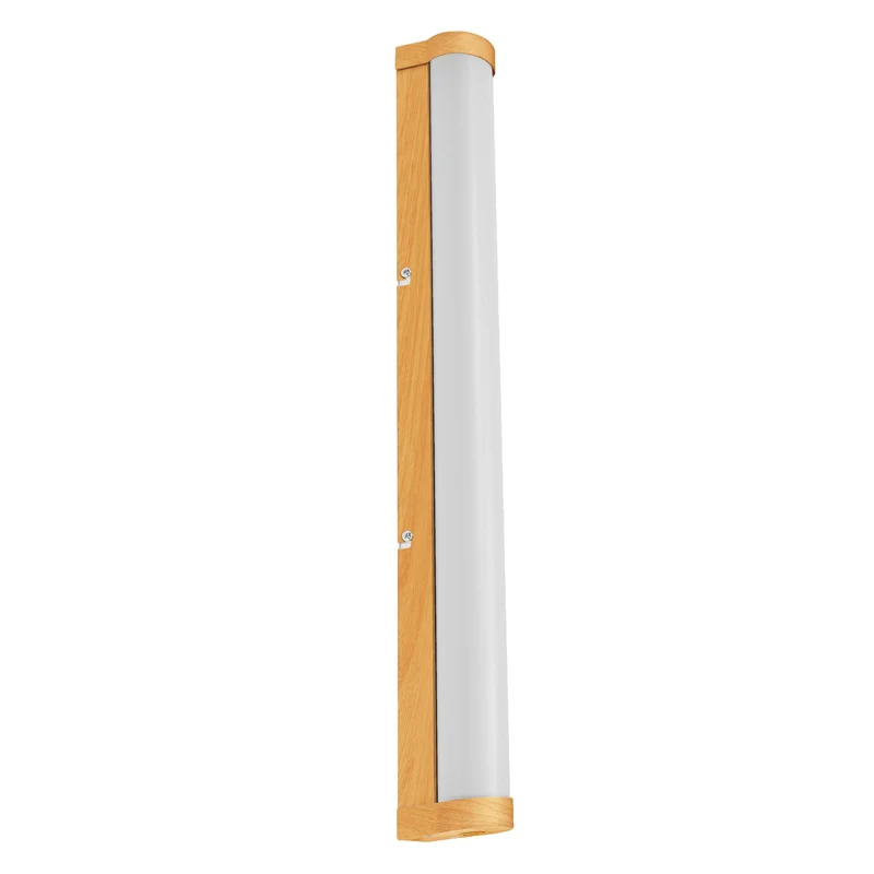 LEDVANCE ORBIS Tube miroir/applique salle de bain verre dépoli 12W 60cm décor bois