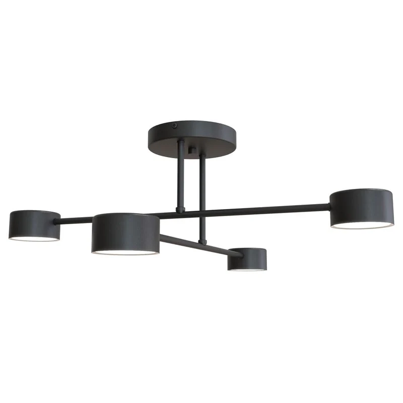 Plafonnier Contemporain Blanc pour Salon