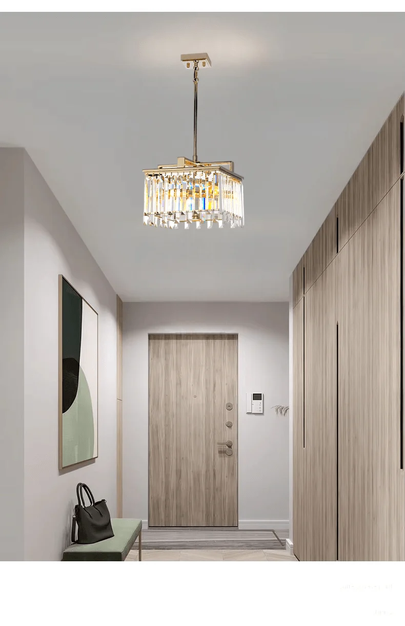 Lustre moderne en verre Salon