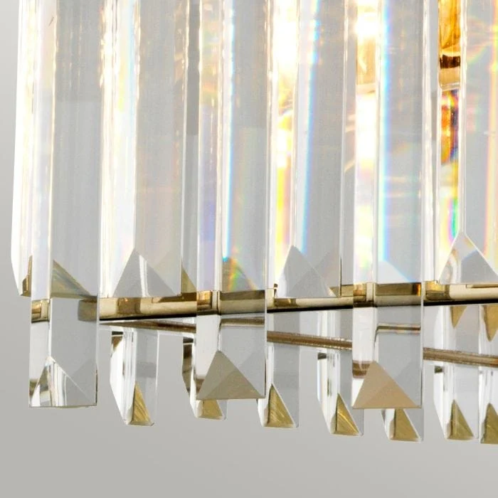 Lustre verre ajustable