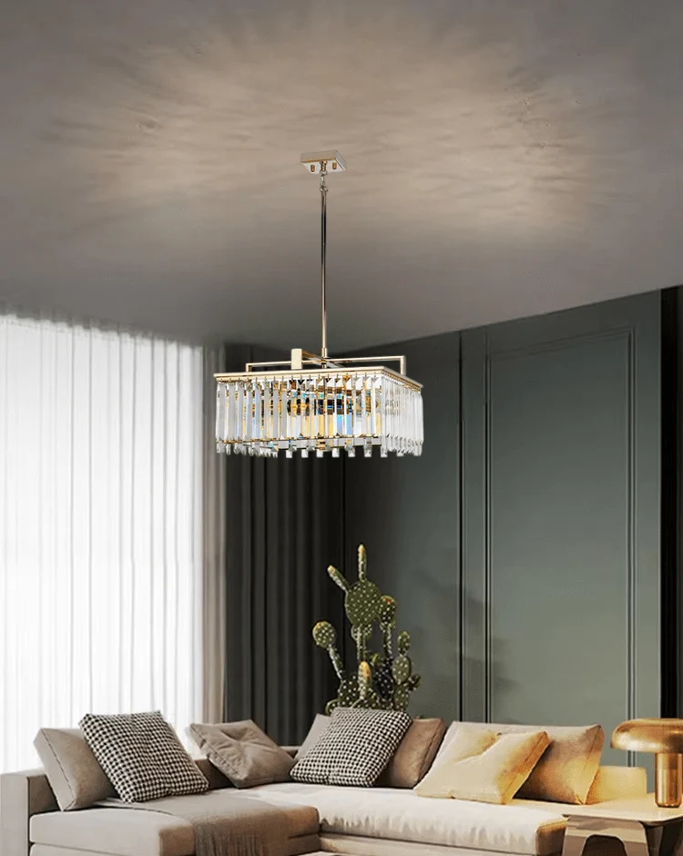 Lustre verre ajustable
