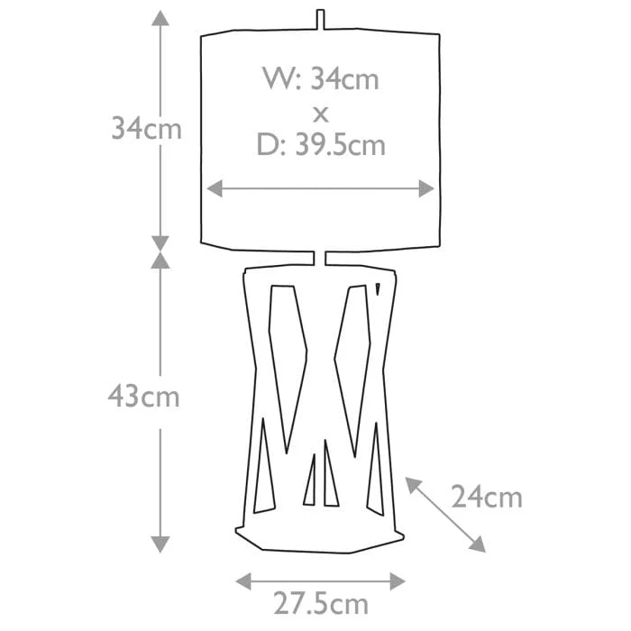 Lampe de table blanche et dore Salon