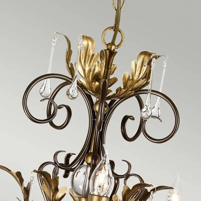 Lustre dore pour grande Salle a Manger