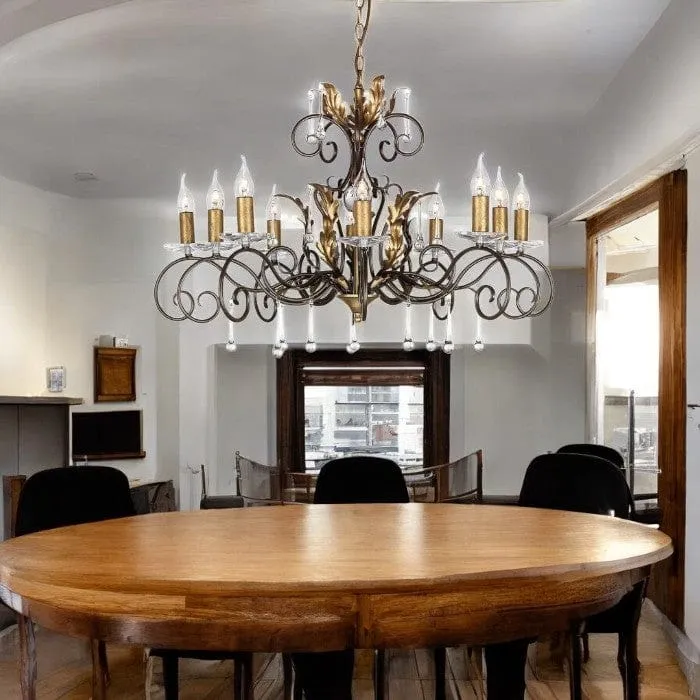 Lustre vintage chandelier Salon