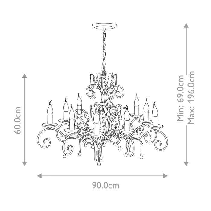 Lustre vintage chandelier Salon