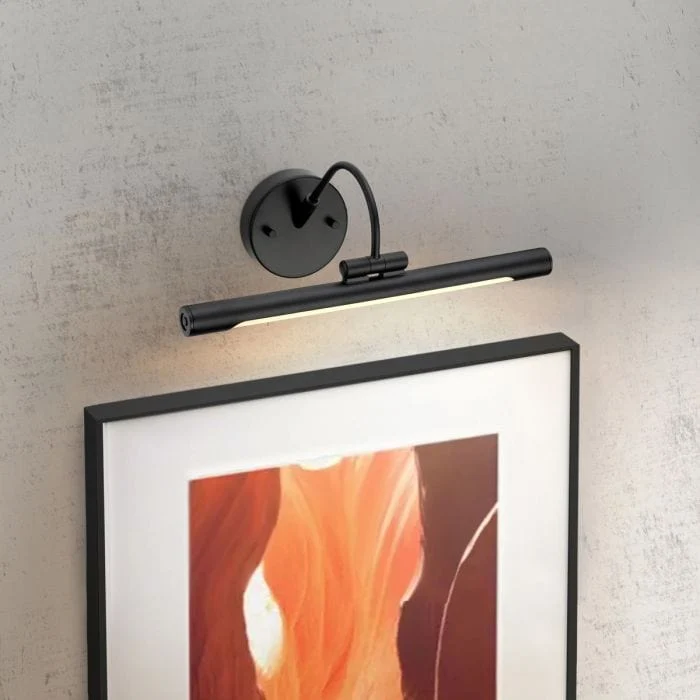 Éclairage LED mural noir tableaux