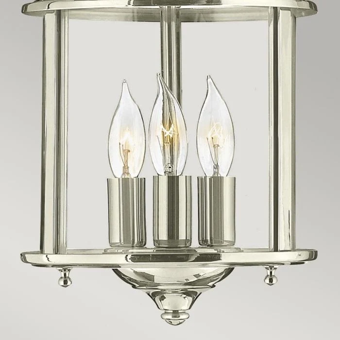 Petite lampe de couloir argente