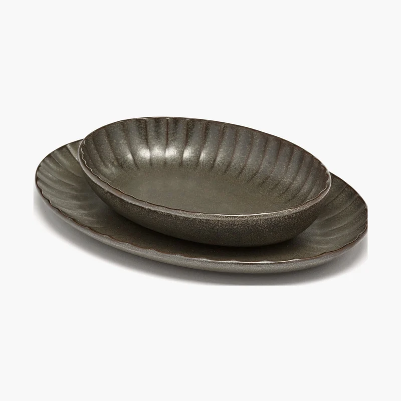 Serax Inku Oval Serving Bowl