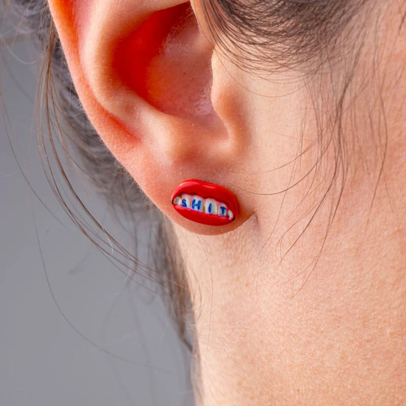 Seletti Toiletpaper Stud Earrings