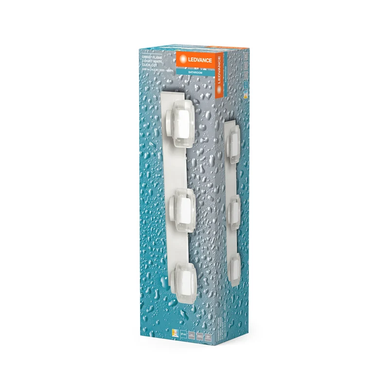 LEDVANCE ORBIS Flame applique salle de bain 16,5W Click CCT IP44 blanc