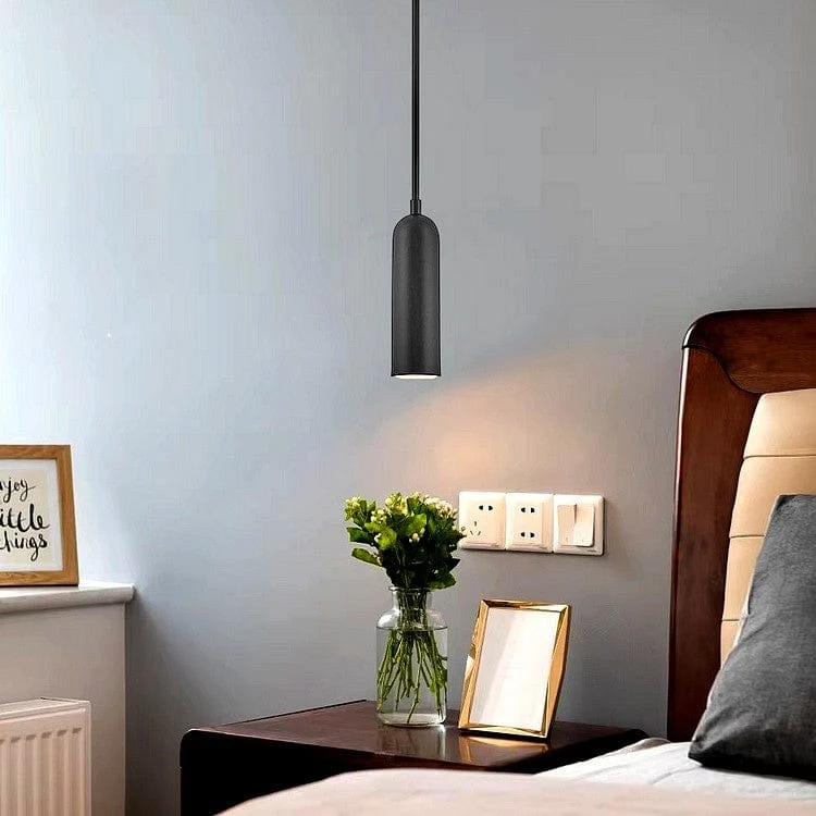 Fil suspension luminaire LED noir Chambre