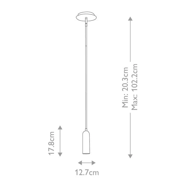 Fil suspension luminaire LED noir Chambre